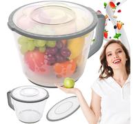 Pichet de mixage 2L Mélangeur Batteur Fruits Légumes avec gobelet gradué Couvercle Poignée