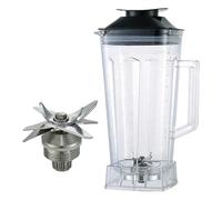 Pichet De Pot Carré De 2l, Compatible Avec Biolomix, Fond G5200 T5300 Avec Lames De Smoothies Dentelées, Couvercle De Rechange