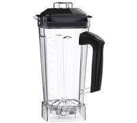 Pichet De Rechange Carré For Mixeur 2 L, Compatible For Blendtec T5200 G5200, Pot De Mélange À Grande Vitesse De 1 800,3 G Avec Lame Dentelée Et Couvercle Hermétique, Transparent(2pcs)