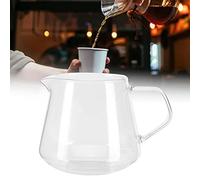 Pichet de service à thé transparent, tasse de partage à haute teneur en borosilicate pour contenir du jus de café au lait(400ml)