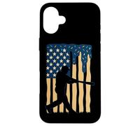 Pichet de Sport avec Motif Drapeau américain Coque pour iPhone 16 Plus