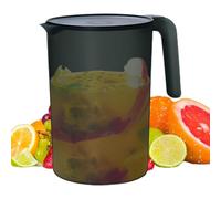 Pichet d'Eau - Cruche en Plastique avec Couvercle | Carafe Isotherme et Pot à Thé Glacé | Récipient pour Boissons Résistant aux Hautes Températures | Contenant à Jus, Thé et Breuvages | Grande Capacit