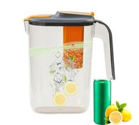 Pichet d'eau des infuseurs de fruits Jug de mélange de saveurs, carafe d'infuseur de thé, fabricant de boissons de 2600 ml | Solution de récipient à boisson résistante à la chaleur, infuseur de thé