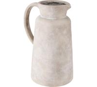 Pichet déco Céramique Beige Ø16cm H29cm Vase Pot à anse