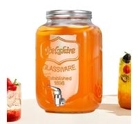 Pichet distributeur de boissons, récipient à jus transparent, 10,5 cm, robinet étanche de qualité alimentaire, 1 pièce pour servir des limonades de sangria
