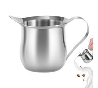 Pichet distributeur - tiny pichet à crème, pichet à sirop en acier inoxydable de 90 ml avec bec verseur | Support multifonctionnel pour crémier domestique, lavable au lave-vaisselle, pour le lait, le