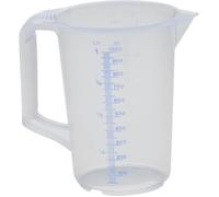 Pichet doseur - Hunersdorff - 1000ml - Transparent - Résistance chimique - Poignée fermée