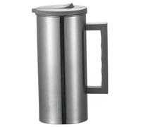 Pichet en acier inoxydable avec couvercle, pichet métallique de 1800 ml, ouverture de cruche en acier inoxydable avec poignée, cruche à eau non glissante pour café, thé, jus, boissons avec cou