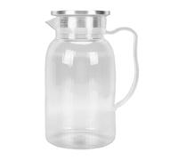 Pichet en acrylique CheoTime, pichet d'eau transparente de 1500 ml avec couvercle, cruche à boisson à la chaleur pour thé glacé, jus et boissons maison, serveur de boissons de