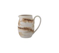 Pichet en grès marron, glaçure effet aquarelle, motif intérieur, artisanal - Bloomingville, Stacy - 18x19x14 cm