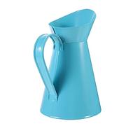 Pichet en métal Rustique, Pot à Lait, arrosoir, pichet en Fer Bleu, Pot de Fleurs français, Arrangement Floral d'intérieur en étain galvanisé, Vase à Fleurs séchées