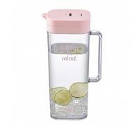Pichet en plastique avec couvercle, pichet à eau transparente de 2 L avec poignée, à thé glacé pour réfrigérateur, bouteille d'eau Style 1