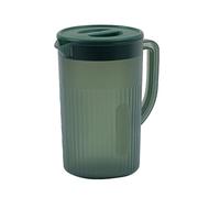 Pichet en plastique avec couvercle, récipients à jus de pichet d'eau froide de grande capacité de 2,7 L pour préparer des thés et du thé pour des boissons à base de jus de (#3 Verte)