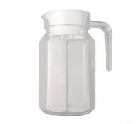 Pichet en plastique PC de 1,1 l/0,8 l/0,5 L avec design épais et résistant aux chutes pour servir de l'eau, des boissons gazeuses ou des boissons chaudes à la maison ou à l'hôtel (0,5 l)