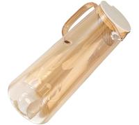 Pichet en Verre 1,8 L avec Couvercle, Design Clair, Acier Inoxydable | Prise en Main Confortable, Finition Soignée, Filtre les Feuilles de Thé, Forme Ergonomique