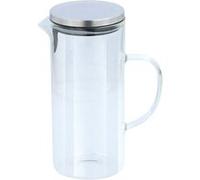 Pichet en Verre Borosilicate 1.3L Couvercle Hermétique Étanche avec Filtre Alpina Transparent Transparent G