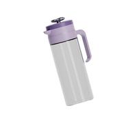 Pichet en verre épais - Capacité de 800/1500 ml - Récipient à boisson multifonction avec couvercle sécurisé pour le stockage de boissons chaudes et froides - Infuseur à thé