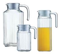 Pichet en verre - Esmeyer - Quadro - 0,5 L - Couvercle en plastique blanc