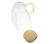 Pichet en Verre Transparent 1,8 L Acier Inoxydable, Résistant