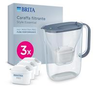 BRITA Carafe filtrante 2.4L Style Essential Bleu pierre + 3 cartouche filtrante MAXTRA PRO
