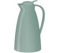 alfi Pichet isotherme Eco 1,0 l – insert verre trempé – bouchon à vis à poussoir – vert menthe