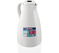 Pichet Isotherme 1l Harmonic, Pichet Thermos Café Et Thé 100% Étanche, Thermos Café Chaud Jusqu'à 24h, Ouverture Fermeture Et Versement D'une Seule Main, Thermos Design Sans Bpa, Blanc