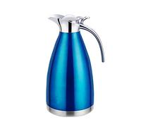 Pichet Isotherme Cafetière Isotherme en Acier Inoxydable Thermos café - Double Usage Chaud et Froid,Bleu,2 L（24 Hours Insulation）
