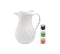 Pichet isotherme torsadé blanc 2 L