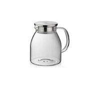 Kela – Pichet Luna 1,2 L – Verre borosilicate, acier inoxydable avec passoire