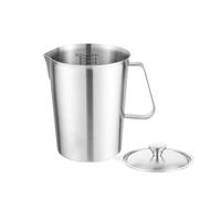 Pichet Lait Inoxydable - Tasse Moussage 2000ml, Verseuse Precise, Recipient Cappuccino Latte, Bec Verseur Controle Preparation Boisson | Parfait Cafe Maison Brunch Service Boisson Chaude