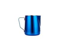 Pichet Lait Pichet à mousser 350/600 ml en acier inoxydable, tasse de barista pour la Crème(350ml,Blue)