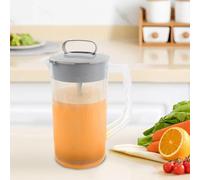 Pichet mélangeur avec piston mélangeur, 2 000 ml - Anti-fuite - Avec large - Carafe à eau pour réfrigérateur - Pour jus, thé et jus - Pichet pour boissons, limonade