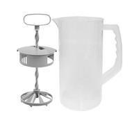 Pichet mélangeur pour boissons avec lame coudée, léger, pour jus, thé, lait, eau robuste avec couvercle, 2000 ml