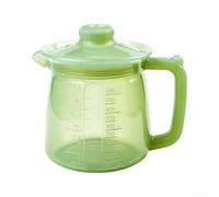 Pichet Mesureur en Silicone 500ml pour Café et Thé - Résistant à la Chaleur avec Couvercle et Échelle Précise(Green)