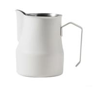 Pichet moussant à bec verseur de précision 350 ml pour latte art (blanc 450 ml)