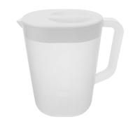 Pichet Plastique 2000ml avec Couvercle Filtrant, Poignée et Bec Verseur | Graduation Double Face, Base Antidérapante, Large Ouverture, Remplissage Facile, au Réfrigérateur pour Jus et Smoothies