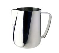 Pichet Pour Faire Mousser Le Lait Pichet à lait antiadhésif en acier inoxydable, 2 pièces, pichet mousse vapeur for café et, tasse fleurs, parfait for l'art du au(Silver,600ml)