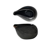 Pichet Pour Faire Mousser Le Lait Pichet à lait en céramique de 100ml, 2 pièces/5 pièces, Pot Sauce for Steak Restaurant, bateaux, outils d'assaisonnement cuisine, tasse d'extraction(Grey)