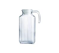 Pichet quadro avec bouchon 1,7 l blanc - - Transparent / Cristal - Verre