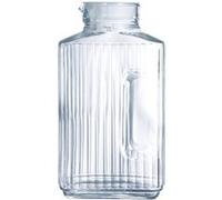 Pichet Quadro avec bouchon 2 l blanc - Luminarc - Transparent - Verre Transparent