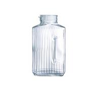 Pichet Quadro avec bouchon 2 l blanc - Luminarc - Transparent - Verre Transparent