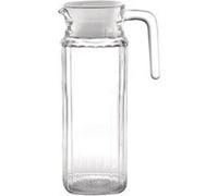 Olympia GF922 Lot de 6 carafes en verre nervuré 1 l