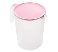 Pichet Rose Eau Couvercle Plastique en avec 2500ml à Poignée | Résistant à Chaleur, Ouverture Simple, Usage Maison et Pique-niques, Format Généreux 2,5 L