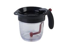 Pichet séparateur d'huile - Pichet égouttoir transparent, tasse à mesurer, piège à mailles amovible, dissolvant de graisse culinaire, outil de versement sans danger pour la chaleur | Dispositif de tra