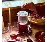 Pichet Théière Cafetière et théière LATTRICE verre transparent 1 l HOMLA