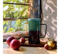 Pichet Théière Cafetière et théière LATTRICE Verre vert 1 l HOMLA