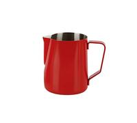 Pichets à Mousse de lait Café en acier inoxydable Pull Flower tasse de fleurs 2 couleurs Barista Latté Art(rouge,350ml)