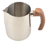 Pichets à Mousse de lait Tasse de fleur tirage en acier inoxydable avec échelle tasse mousse lait au café épaissi Barista Latté Art(600ml)
