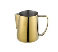 Pichets-mousseurs à lait Cuve à fleurs échelle interne et externe, mousseur café fantaisie Des Cafés et des Cappuccinos(Gold,1500ml)