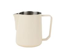 Pichets-mousseurs à lait Machine à latte classique de grande capacité for préparer un café Des Cafés et des Cappuccinos(blanc)